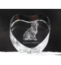 Pyrenaen-Hutehund, Pyrenäenschäferhund - Hundebild im Kristall, Kristallherz, einzigartiger Bilderrahmen der Marke Art-Dog