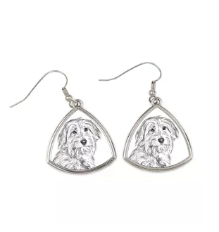 Chien de berger des Pyrénées I - boucles d'oreilles avec chien, boucles d'oreilles pendantes avec photo, bijoux personnalisés avec impression de la marque Art-Dog