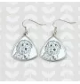 Pyrenean Sheepdog, Labri, Pyrenees Sheepdog I - dog earrings, hanging earrings with a picture, personalized jewelry with Art-Dog brand print