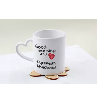 Owczarek pirenejski I kubek z psem good morning serce Art-Dog