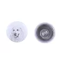 Chien de montagne des Pyrénées, Pastou, Patou - boucles d'oreilles uniques avec un chien, votre animal de compagnie sur un porte-clés, marque propre Art-Dog