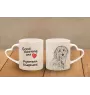 Pyrenean Sheepdog, Labri, Pyrenees Sheepdog I - cup with a dog, adorable cup with a heart-shaped handle, universal gift from the Art-Dog brand