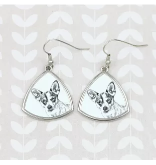 Rat Terrier kolczyki ze zdjęciem psa Art-Dog