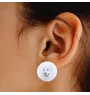 Chien de montagne des Pyrénées, Pastou, Patou - boucles d'oreilles uniques avec un chien, votre animal de compagnie sur un porte-clés, marque propre Art-Dog