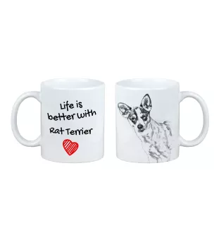 Rat Terrier - Tasse mit Hund, Tasse mit Bild, personalisiertes Geschenk der Marke Art-Dog