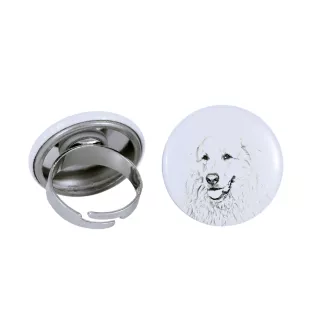 Pyrenean Mountain Dog, Great Pyrenees, Pyrenean Shepherd - women's jewelry with a dog portrait, handmade product, possibility to add your own photo, Art-Dog brand