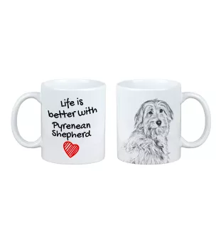 Owczarek pirenejski I kubek z psem life is better Art-Dog