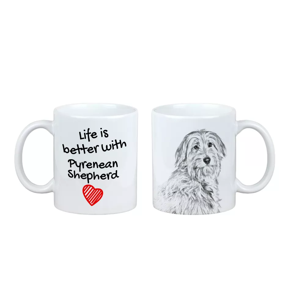 Pyrenean Sheepdog, Labri, Pyrenees Sheepdog I - cup with a dog, cup with a photo, personalized gift from the Art-Dog brand