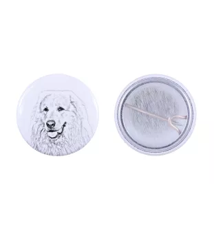 Chien de montagne des Pyrénées, Pastou, Patou - badge avec votre chien, ajoutez votre propre photo, marque Art-Dog
