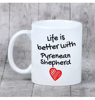 Owczarek pirenejski I kubek z psem life is better Art-Dog