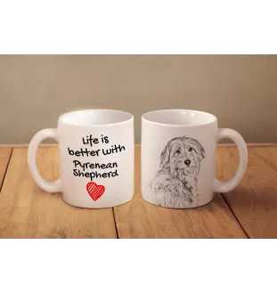 Pyrenean Sheepdog, Labri, Pyrenees Sheepdog I - cup with a dog, cup with a photo, personalized gift from the Art-Dog brand