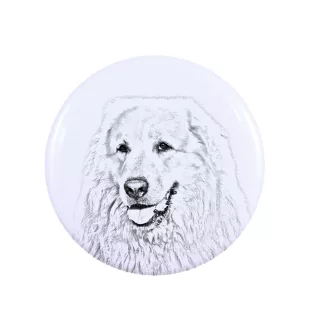 Pirenejski pies górski przypinka z psem duża Art-Dog