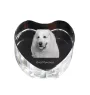 Pyrenean Mountain Dog, Great Pyrenees, Pyrenean Shepherd - a photo of a dog in crystal, crystal heart, unique photo frame from the Art-Dog brand