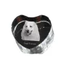 Pyrenean Mountain Dog, Great Pyrenees, Pyrenean Shepherd - a photo of a dog in crystal, crystal heart, unique photo frame from the Art-Dog brand