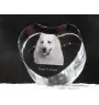 Chien de montagne des Pyrénées, Pastou, Patou - une photo de chien dans un cristal, un cœur en cristal, un cadre photo exceptionnel de la marque Art-Dog