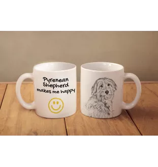 Pyrenaen-Hutehund, Pyrenäenschäferhund I - Tasse mit Hund, fröhliche Tasse für Hundeliebhaber, personalisiertes Geschenk der Marke Art-Dog