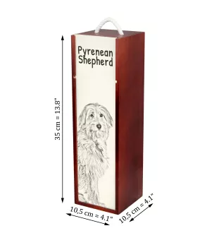Pyrenaen-Hutehund, Pyrenäenschäferhund I - Weinbox mit Hund, Alkoholbox mit Grafik, personalisierte Geschenkbox der Marke Art-Dog
