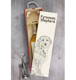Pyrenaen-Hutehund, Pyrenäenschäferhund I - Weinbox mit Hund, Alkoholbox mit Grafik, personalisierte Geschenkbox der Marke Art-Dog