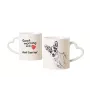 Rat Terrier - Tasse mit Hund, entzückende Tasse mit herzförmigem Henkel, universelles Geschenk der Marke Art-Dog