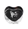 Rat Terrier, Ratting Terrier, Decker Giant - a photo of a dog in crystal, crystal heart, unique photo frame from the Art-Dog brand