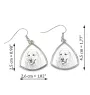 Pyrenean Mountain Dog, Great Pyrenees, Pyrenean Shepherd - dog earrings, hanging earrings with a picture, personalized jewelry with Art-Dog brand print