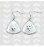 Chien de montagne des Pyrénées, Pastou, Patou - boucles d'oreilles avec chien, boucles d'oreilles pendantes avec photo, bijoux personnalisés avec impression de la marque Art-Dog