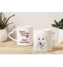 Pyrenean Mountain Dog, Great Pyrenees, Pyrenean Shepherd - cup with a dog, adorable cup with a heart-shaped handle, universal gift from the Art-Dog brand