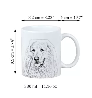 Pyrenean Mountain Dog, Great Pyrenees, Pyrenean Shepherd - cup with a dog, cup with a photo, personalized gift from the Art-Dog brand