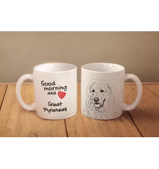 Pyrenean Mountain Dog, Great Pyrenees, Pyrenean Shepherd - cup with a dog, cup with a photo, personalized gift from the Art-Dog brand