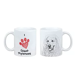 Pyrenean Mountain Dog, Great Pyrenees, Pyrenean Shepherd - cup with a dog, cute cup with graphics, a gift with your photo from the Art-Dog brand