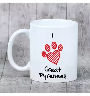 Pyrenean Mountain Dog, Great Pyrenees, Pyrenean Shepherd - cup with a dog, cute cup with graphics, a gift with your photo from the Art-Dog brand
