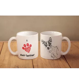 Rat Terrier - Tasse mit Hund, entzückende Tasse mit Grafik, Geschenk mit Ihrem Foto von der Marke Art-Dog