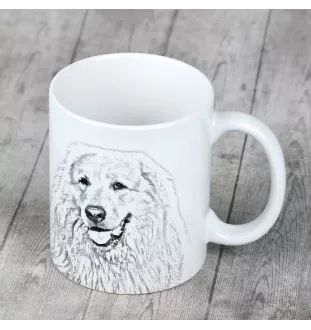 Pyrenean Mountain Dog, Great Pyrenees, Pyrenean Shepherd - cup with a dog, cheerful cup for a dog lover, personalized gift from the Art-Dog brand
