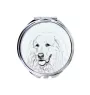 Pyrenean Mountain Dog, Great Pyrenees, Pyrenean Shepherd - Pocket mirror with a dog, personalized mirror for a purse, compact mirror with Art-Dog brand print.