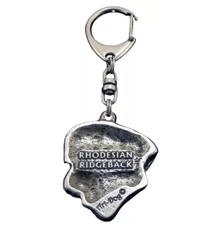 Rhodesian Ridgeback - Versilberter Schlüsselanhänger mit Hund, Handtaschen-Dekoration, Rucksack-Anhänger der Marke Art-Dog