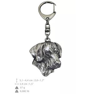Rhodesian Ridgeback - Versilberter Schlüsselanhänger mit Hund, Handtaschen-Dekoration, Rucksack-Anhänger der Marke Art-Dog