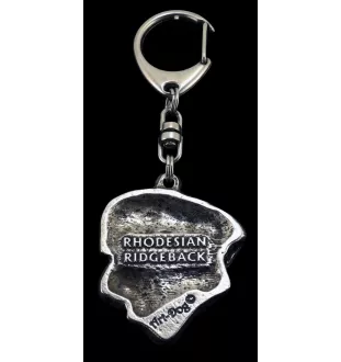 Chien de Rhodésie à crête dorsale, Rhodesian ridgeback - Porte-clés argenté avec chien, décoration de sac à main, pendentif de sac à dos par la marque Art-Dog