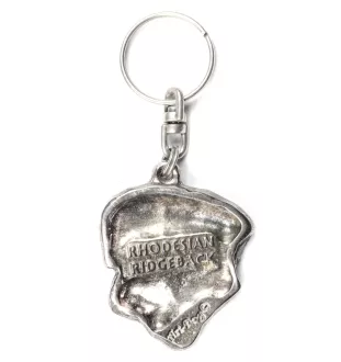 Rhodesian Ridgeback, African Lionhound, African Lion Dog - Silver-plated dog pendant, handbag decoration, backpack pendant by Art-Dog brand