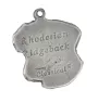 Rhodesian Ridgeback, African Lionhound, African Lion Dog - Silver-plated dog pendant, handbag decoration, backpack pendant by Art-Dog brand