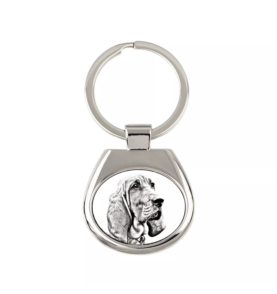Redbone Coonhound - keychain with a dog, keychain with a print, personalized pendant from the Art-Dog brand