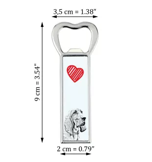 Redbone Coonhound - Flaschenöffner mit Hund, personalisierter Flaschenöffner für den Kühlschrank, ein einzigartiges Geschenk für Männer von der Marke Art-Dog