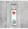 Redbone Coonhound - bottle opener with a dog, personalized fridge opener, unique gift for a man by Art-Dog brand