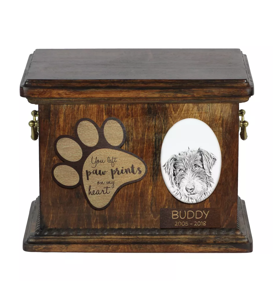 Chien de berger roumain de Mioritza - urne pour cendres de chien, urne personnalisée avec photo, urne avec photo de chien de la marque Art-Dog