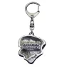 Rhodesian Ridgeback, African Lionhound, African Lion Dog - Silver-plated key ring with a dog in a gift box, handbag decoration, backpack pendant by Art-Dog brand
