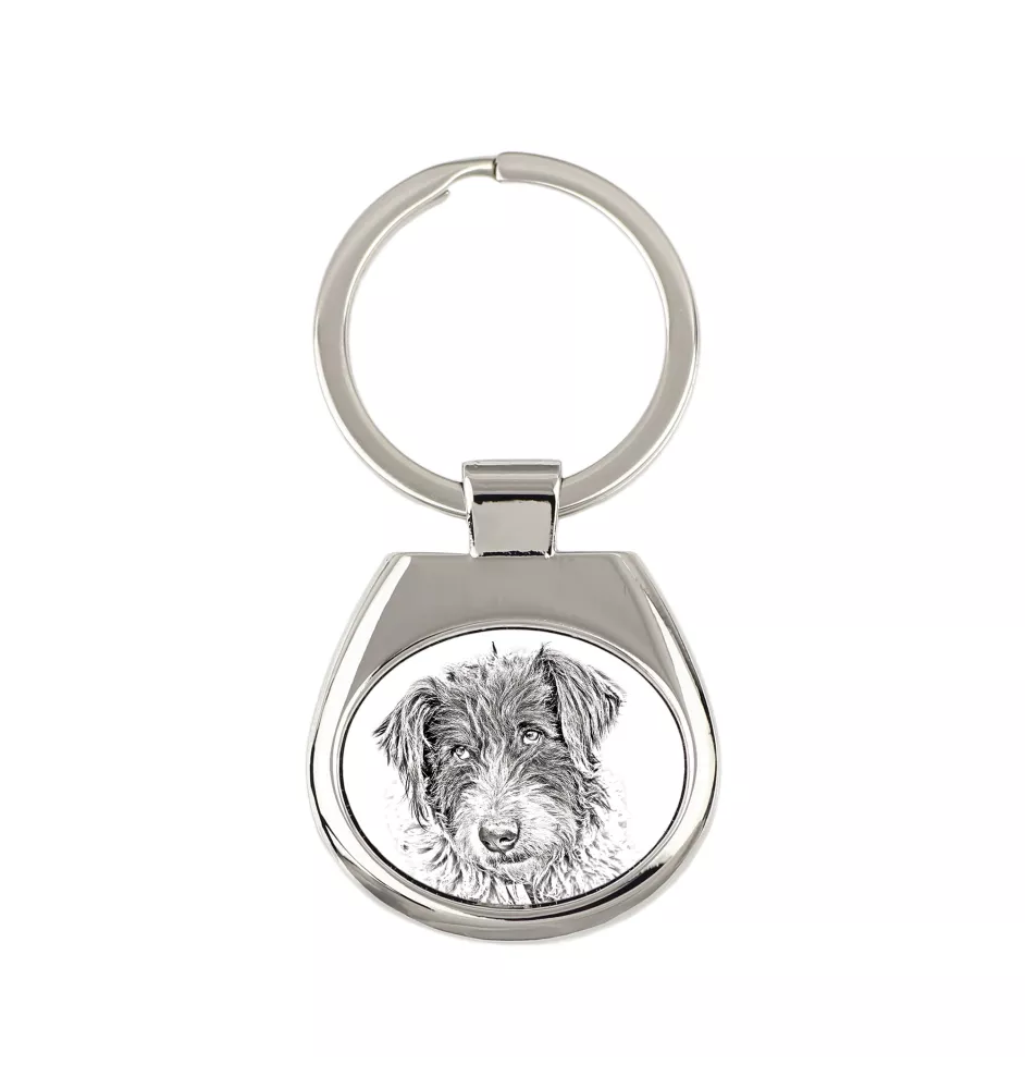 Romanian Mioritic Shepherd Dog, Ciobănesc Românesc Mioritic - keychain with a dog, keychain with a print, personalized pendant from the Art-Dog brand