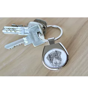 Romanian Mioritic Shepherd Dog, Ciobănesc Românesc Mioritic - keychain with a dog, keychain with a print, personalized pendant from the Art-Dog brand