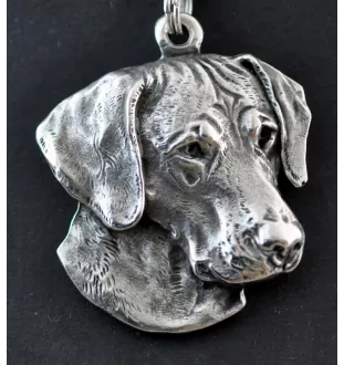 Rhodesian Ridgeback - Halskette mit Hund, versilberter Anhänger für Hundefans, einzigartiger Schmuck der Marke Art-Dog