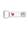 Romanian Mioritic Shepherd Dog, Ciobănesc Românesc Mioritic - bottle opener with a dog, personalized fridge opener, unique gift for a man by Art-Dog brand