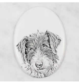 Ciobanesc Romanesc Mioritic płyta nagrobna ze zdjęciem psa Art-Dog