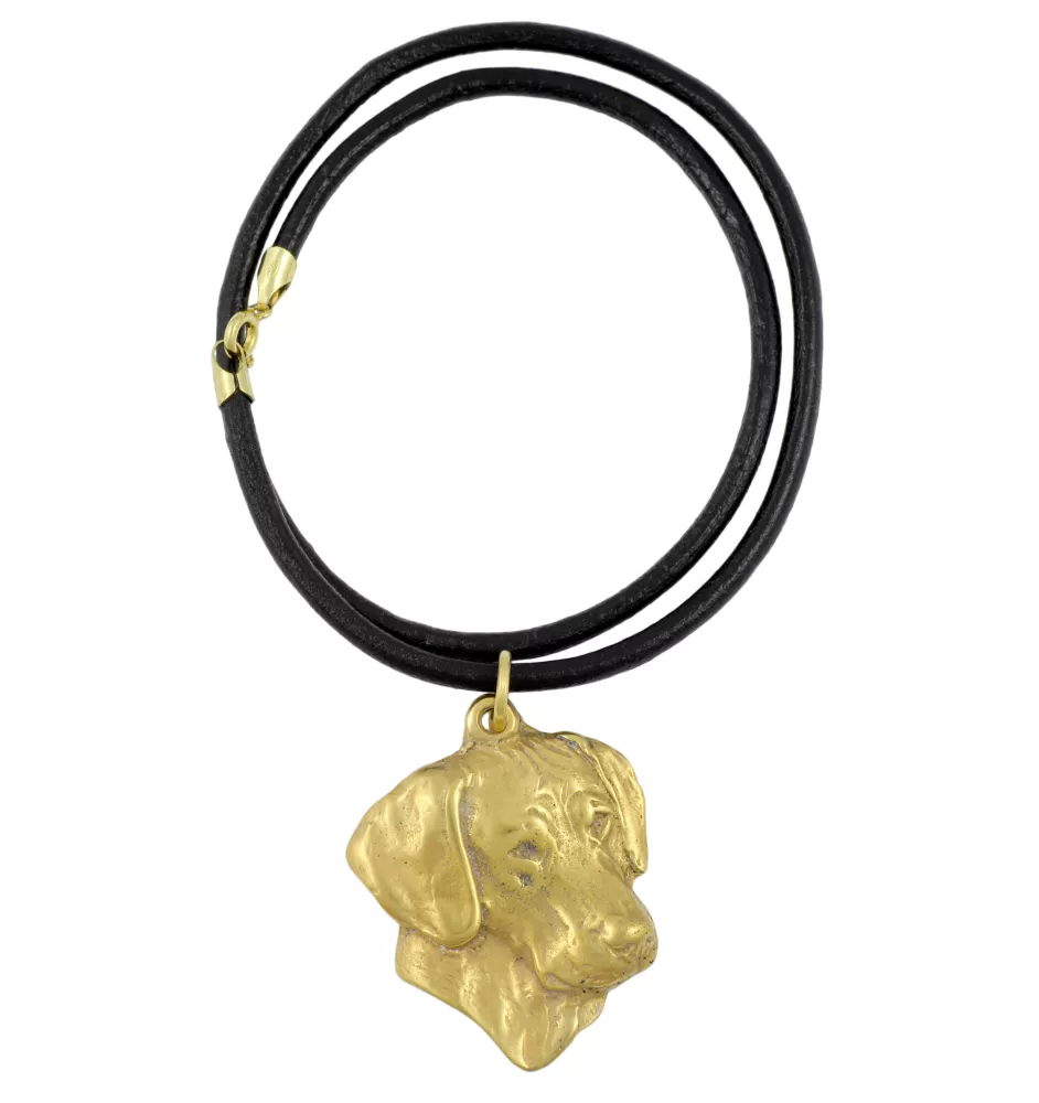 Rhodesian Ridgeback - Hundehalsband, vergoldeter Anhänger für Hundefans, einzigartiger Schmuck der Marke Art-Dog
